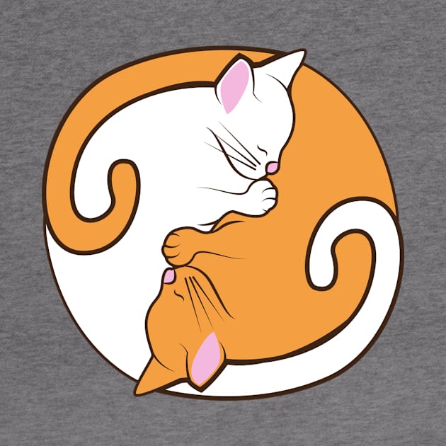 Yin and Yang Cats by ProudPleb